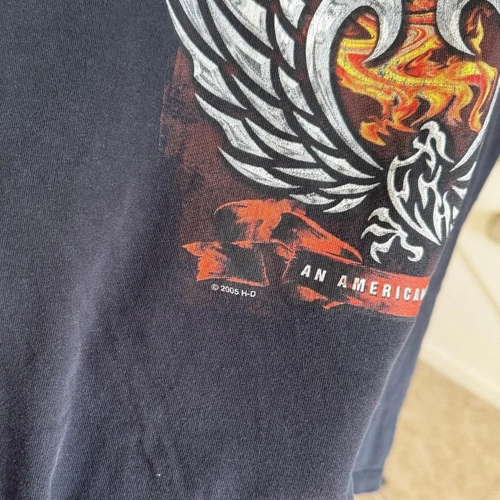 Vintage 2005 Harley Davidson Beijing Men's T-Shirt Sz XL Black‎ Faded